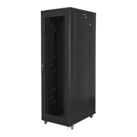 Lanberg Lanberg | Rack cabinet 19" free-standing 42U/800x1000 (flat pack) with mesh door | FF01-8042-23B | Black FF01-8042-23B