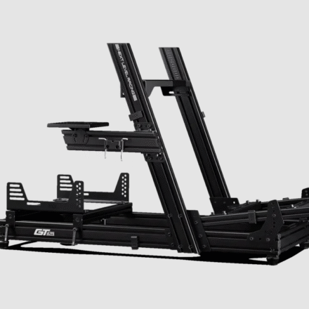 Next Level Racing Next Level Racing | Aluminum; Carbon Steel | Racing Simulator Cockpit | GTElite Wheel Plate Edition | Black NLR-E022