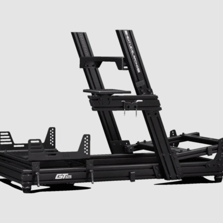 Next Level Racing Next Level Racing | Aluminum; Carbon Steel | Racing Simulator Cockpit | GTElite Wheel Plate Edition | Black NLR-E022