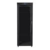 Lanberg Lanberg | Rack cabinet 19" free-standing 42U/800x800 (flat pack) with glass door, LCD | FF01-8842-12BL | Black FF01-8842-12BL