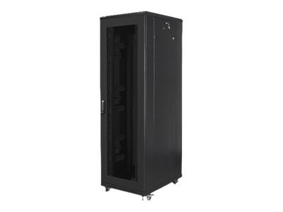 Lanberg Lanberg | Rack cabinet 19" free-standing 42U/800x800 (flat pack) with mesh door | FF01-8842-23B | Black FF01-8842-23B
