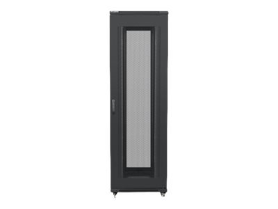 Lanberg Lanberg | Rack cabinet 19" free-standing 42U/800x800 (flat pack) with mesh door | FF01-8842-23B | Black FF01-8842-23B