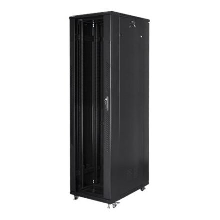 Lanberg Lanberg | Rack cabinet 19" free-standing 47U/800x1000 (flat pack) | FF01-8047-12B | Black FF01-8047-12B