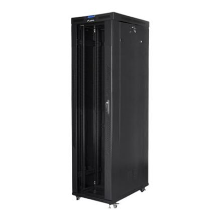 Lanberg Lanberg | Rack cabinet 19" free-standing 47U/800x1000 (flat pack) with glass door, LCD | FF01-8047-12BL | Black FF01-8047-12BL