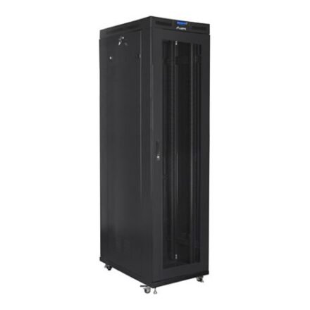 Lanberg Lanberg | Rack cabinet 19" free-standing 47U/800x1000 (flat pack) with mesh door, LCD | FF01-8047-23BL | Black FF01-8047-23BL