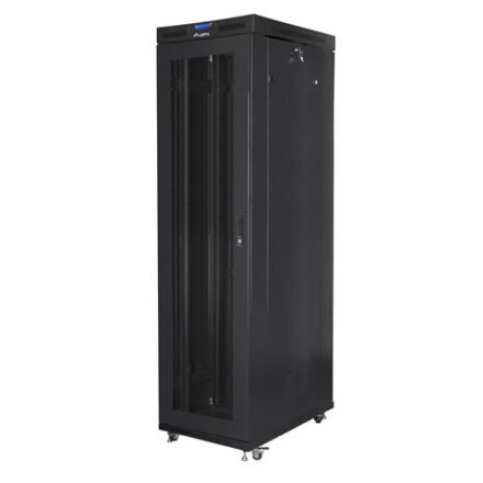 Lanberg Lanberg | Rack cabinet 19" free-standing 47U/800x1000 (flat pack) with mesh door, LCD | FF01-8047-23BL | Black FF01-8047-23BL