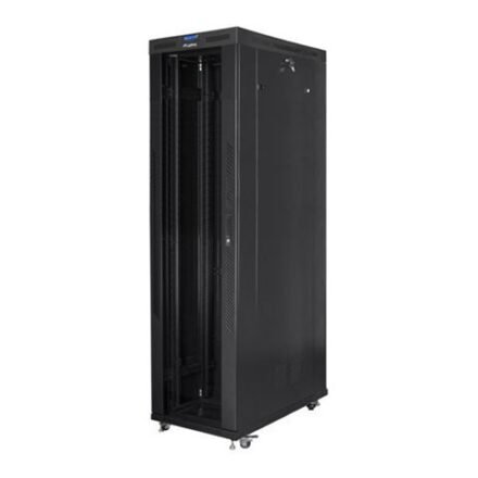Lanberg Lanberg | Rack cabinet 19" free-standing 47U/800x1200 (flat pack) with glass door, LCD | FF01-8247-12BL | Black FF01-8247-12BL