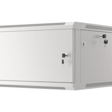 Lanberg Lanberg | Rack cabinet 19" wall-mount 12U/600x450 for self-assembly with metal door (flat pack) | WF01-6412-00S | Grey WF01-6412-00S