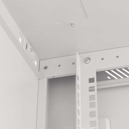 Lanberg Lanberg | Rack cabinet 19" wall-mount 12U/600x600 (flat pack) V2 | WF01-6612-10S | Grey WF01-6612-10S