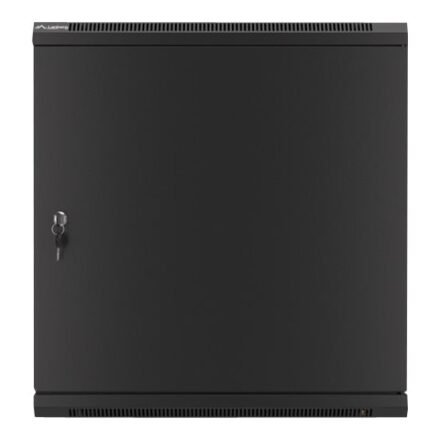 Lanberg Lanberg | Rack cabinet 19" wall-mount 12U/600x600 for self-assembly with metal door (flat pack) | WF01-6612-00B | Black WF01-6612-00B