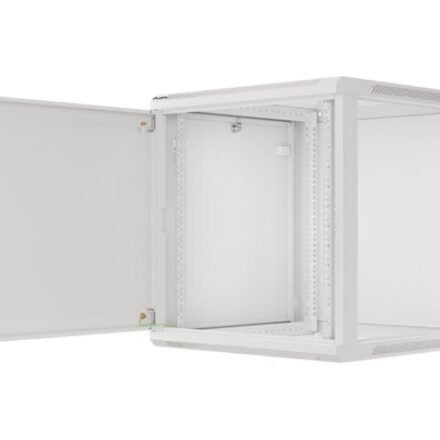 Lanberg Lanberg | Rack cabinet 19" wall-mount 12U/600x600 for self-assembly with metal door (flat pack) | WF01-6612-00S | Grey WF01-6612-00S