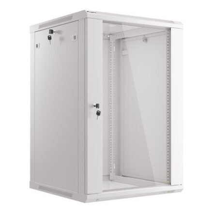 Lanberg Lanberg | Rack cabinet 19" wall-mount 18U/600x600 (flat pack) | WF01-6618-10S | Grey WF01-6618-10S