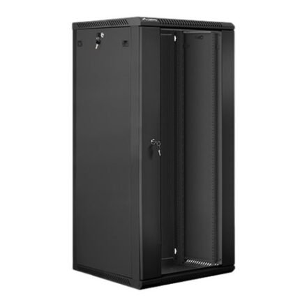 Lanberg Lanberg | Rack cabinet 19" wall-mount 27U/600x600 (flat pack) | WF01-6627-10B | Black WF01-6627-10B