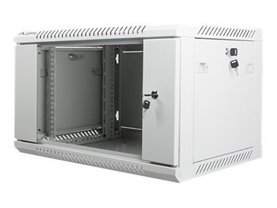 Lanberg Lanberg | Rack cabinet 19" wall-mount 6U/600x450 (flat pack) with glass door | WF01-6406-10S | Grey WF01-6406-10S