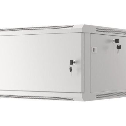 Lanberg Lanberg | Rack cabinet 19" wall-mount 6U/600x600 for self-assembly with metal door (flat pack) | WF01-6606-00S | Grey WF01-6606-00S