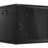 Lanberg Lanberg | Rack cabinet 19" wall-mount 9U/600x600 (flat pack) V2 | WF01-6609-10B | Black WF01-6609-10B
