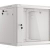 Lanberg Lanberg | Rack cabinet 19" wall-mount 9U/600x600 (flat pack) with glass door | WF01-6609-10S | Grey WF01-6609-10S