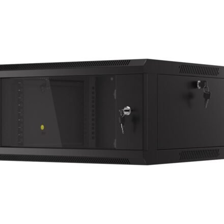 Lanberg Lanberg | Rack cabinet 19" wall-mounted 4U 600 fast assembly (flat pack) | WFFA-5604-10B | Black WFFA-5604-10B