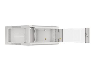 Lanberg Lanberg | Rack cabinet 19" wall-mounted 4U 600 fast assembly (flat pack) | WFFA-5604-10S | Grey WFFA-5604-10S