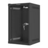 Lanberg Lanberg | Rack cabinet 10" wall-mount 9U/280x310 (flat pack) with glass door | WF10-2309-10B | Black WF10-2309-10B