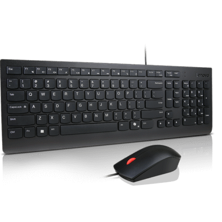 Lenovo Lenovo Essential Wired Combo Keyboard and Mouse | Keyboard and Mouse Set | Wired | Mouse included | Nordic | Black 4X31R64446
