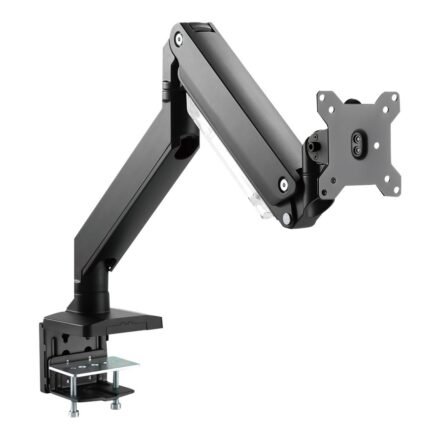 Digitus Digitus Desk Mount | Universal Single Monitor Mount with Gas Spring and Clamp Mount | Adjustable Height, Rotate, Tilt, Swivel | 15-35 " | Maximum weight (capacity) 15 kg | Black DA-90426