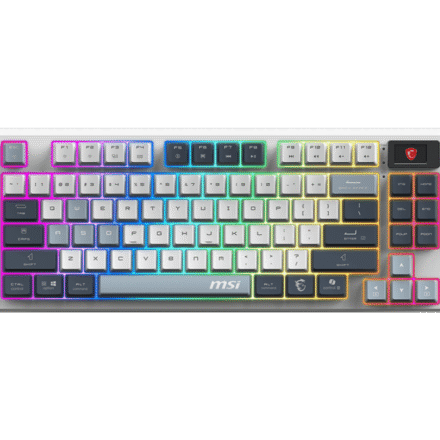 MSI MSI FORGE GK600 TKL WIRELESS SKY | Gaming Keyboard | Wireless | US | Bluetooth | 2.4 GHz, Bluetooth, USB 2.0 | Mechanical Linear FORGE GK600 TKL W SKY US
