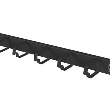 Lanberg Lanberg 19" Cable Management 5 Rings, Type B, 1U | AK-1701-B | Black AK-1701-B