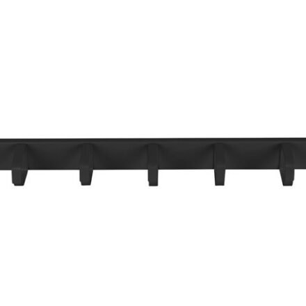 Lanberg Lanberg 19" Cable Management 5 Rings, Type B, 1U | AK-1701-B | Black AK-1701-B