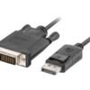 Lanberg Lanberg Cable | CA-DPDV-10CU-0018-BK | DisplayPort to DVI-D | 1.8 m CA-DPDV-10CU-0018-BK