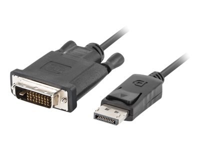 Lanberg Lanberg Cable | CA-DPDV-10CU-0018-BK | DisplayPort to DVI-D | 1.8 m CA-DPDV-10CU-0018-BK
