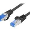 Lanberg Lanberg Patch cable - CAT 6a | RJ-45 - male | RJ-45 - male | RJ-45 - male to RJ-45 - male | 1 m PCF6A-10CC-0100-BK