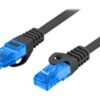 Lanberg Lanberg Patchcord Cat.6A S/FTP LSZH CCA | PCF6A-10CC-1500-BK | 15 m PCF6A-10CC-1500-BK