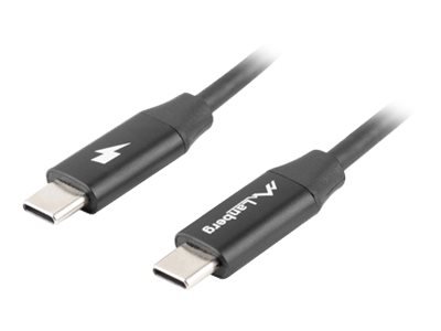 Lanberg Lanberg USB-C 2.0 Cable, Quick Charge 4.0 | CA-CMCM-40CU-0018-BK | USB Type-C to USB Type-C | 1.8 m CA-CMCM-40CU-0018-BK