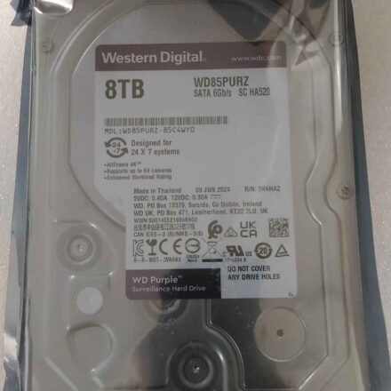 Western Digital SALE OUT. Western Digital Purple Surveillance Hard Drive 8TB 256MB SATA | Western Digital Surveillance Hard Drive | Purple Surveillance WD85PURZ | 5640 RPM | 8000 GB | REFURBISHED WD85PURZSO
