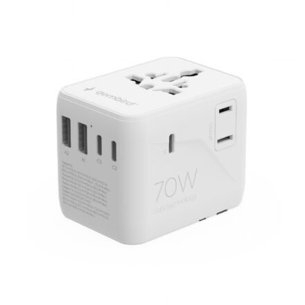 Gembird Gembird Universal travel power adapter, 70 W | TPA-2A3C70-01-W TPA-2A3C70-01-W