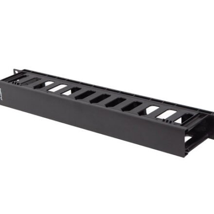 Lanberg Lanberg 19" Cable managmement 1U, Type A, Plastic | AK-1703-B | Black AK-1703-B