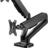 Goobay Goobay Desk Mount | Double Monitor Mount with Gas Spring | Swivel, Tilt, Rotation | 17-32 " | Maximum weight (capacity) 9 kg | Black 58531