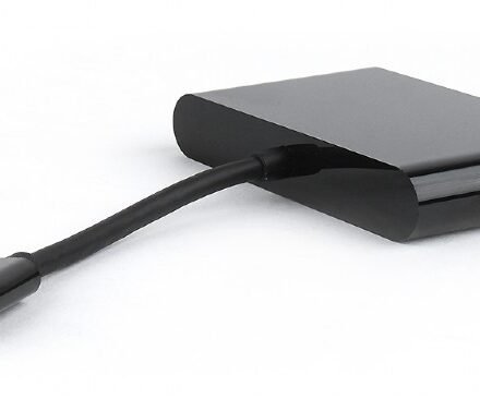 Cablexpert Cablexpert USB-C to 3-in-1 charging + VGA + USB3 adapter, Black | Cablexpert A-CM-VGA3in1-01