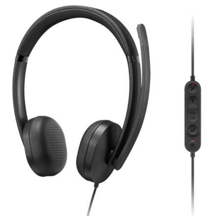 Lenovo Lenovo Wired VoIP Headset 5000 (Teams) | Built-in microphone | USB Type-A, USB Type-C | Black 4XD1R88995