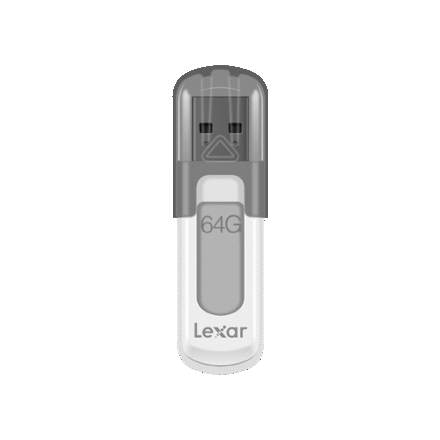 Lexar Lexar | Flash drive | JumpDrive V100 | 64 GB | USB 3.0 | Grey LJDV100-64GABGY