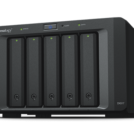 Synology Synology | Tower NAS Expansion Unit | DX517 | up to 5 HDD/SSD Hot-Swap (drives not included) | Internal AC 100-240V Universal, 50/60 Hz DX517