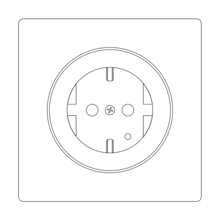 Fibaro FIBARO Walli Outlet type F, Black Z-Wave EU | Fibaro FGWOE-011-8 ZW5 EU Antracyt