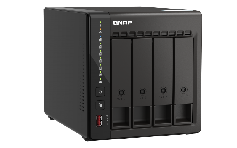 QNAP QNAP | 4-Bay desktop NAS | TS-453E-8G | Up to 4 HDD/SSD Hot-Swap | Intel Celeron | J6412 Quad-Core | Processor frequency 2.6 GHz | 8 GB TS-453E-8G