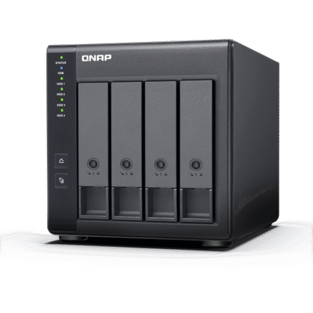 QNAP QNAP | 4-Bay | TR-004 | Up to 4 HDD/SSD Hot-Swap | Micro processor with hardware RAID TR-004