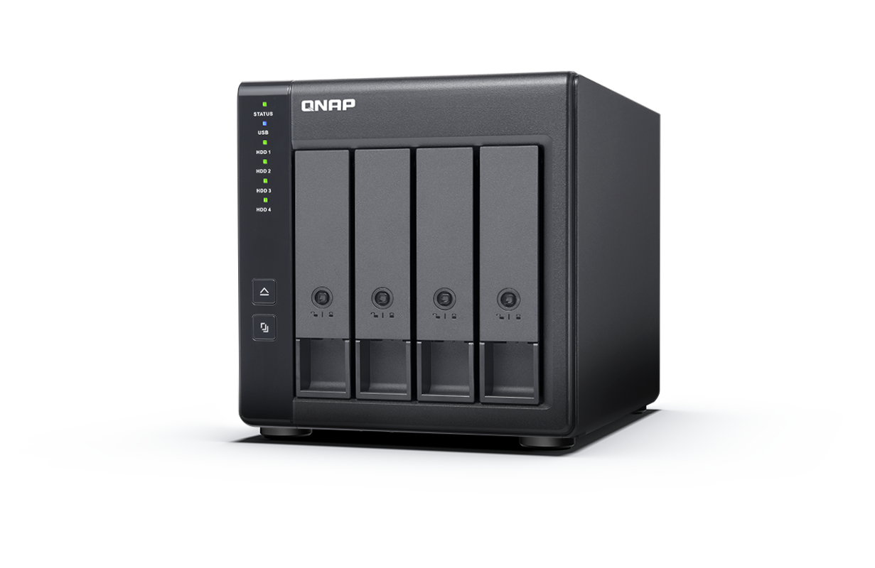QNAP QNAP | 4-Bay | TR-004 | Up to 4 HDD/SSD Hot-Swap | Micro processor with hardware RAID TR-004