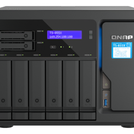 QNAP QNAP | 8-Bay desktop NAS | TS-855X-8G | Intel Atom | C5125 8-core | Processor frequency 2.8 GHz | 8 GB TS-855X-8G