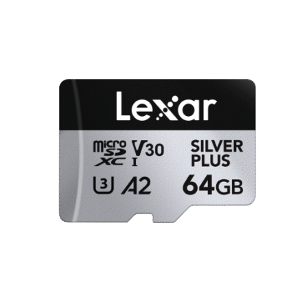 Lexar Lexar | SILVER PLUS | 64 GB | microSDXC | Flash memory class 10 LMSSIPL064G-BNANG