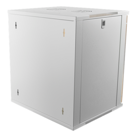 SOMI Networks SOMI Networks 12U, 19″ Network Wall Cabinet with front glass doors, 600 mm, Assembled | Grey 12U-60/60C